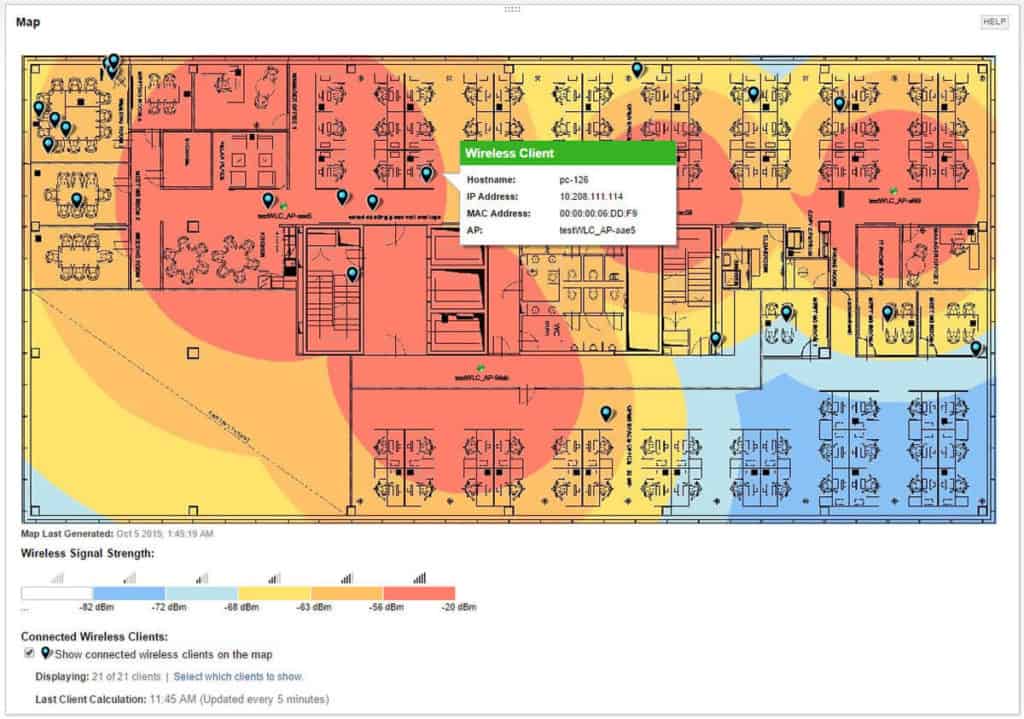 SolarWinds Wifi Heat Maps