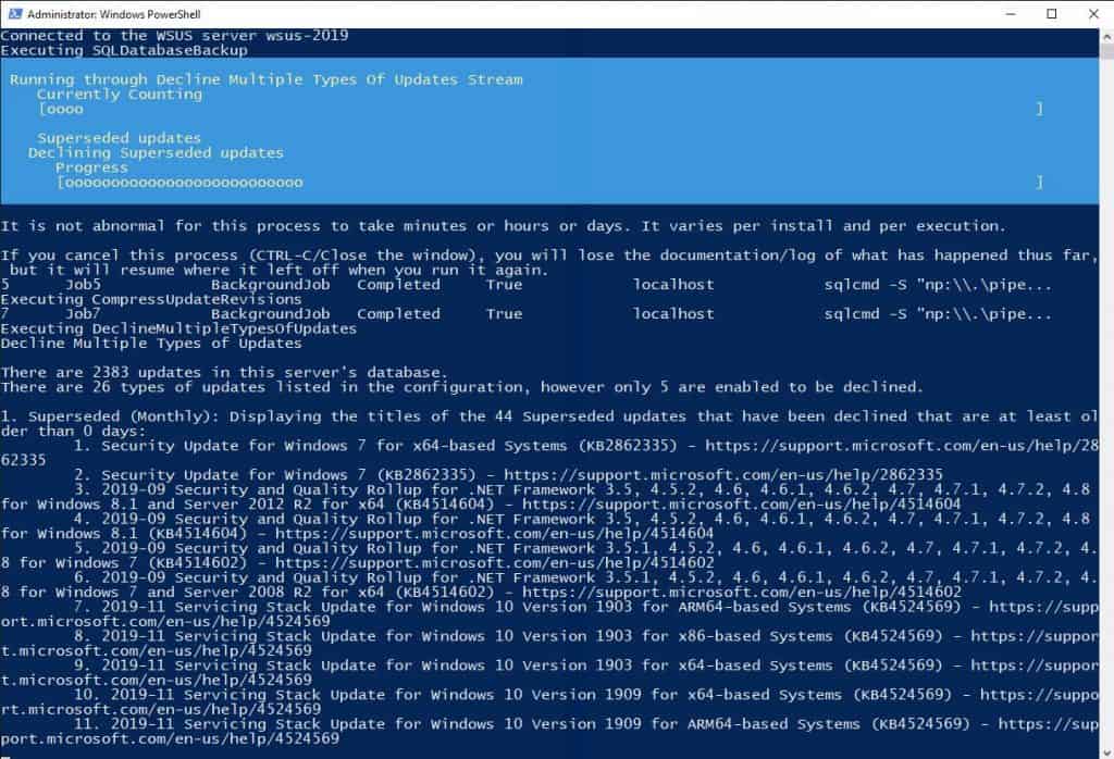AJ Tek WSUS Maintenance tools PowerShell