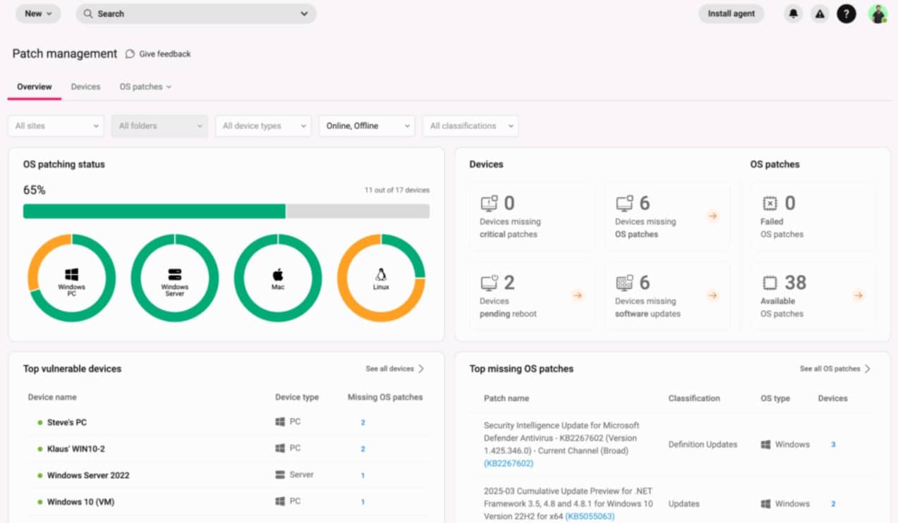Atera java patch management