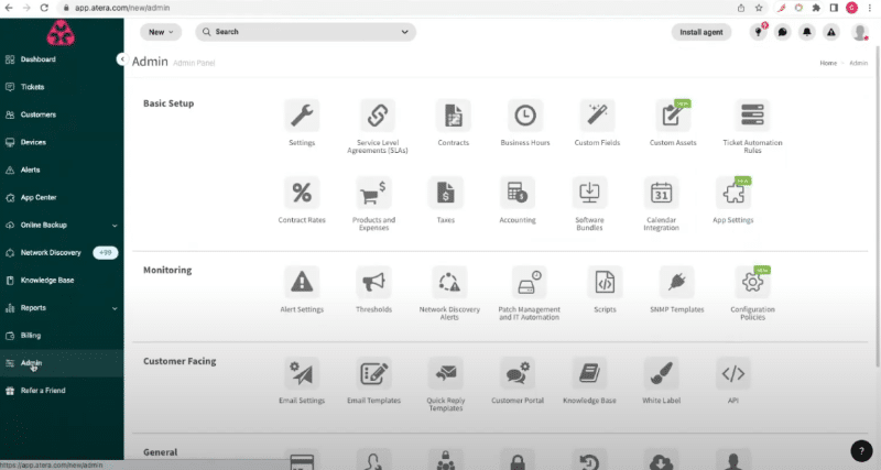 Atera RMM - Dashboard