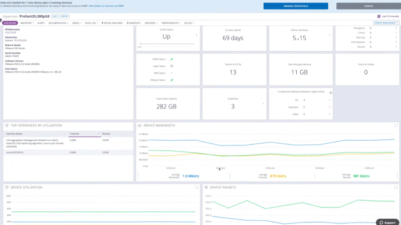 Auvik Dashboard