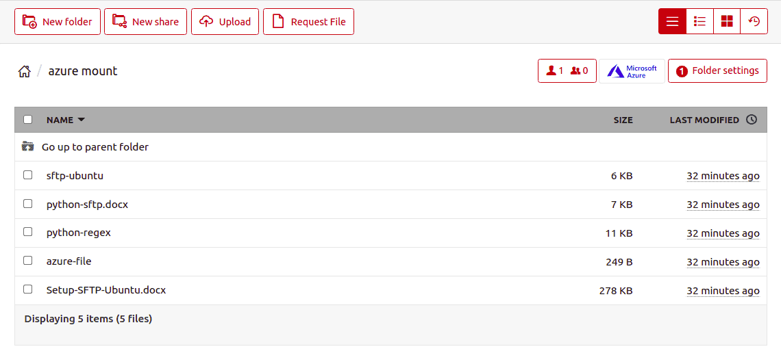 azure mounted to files.com