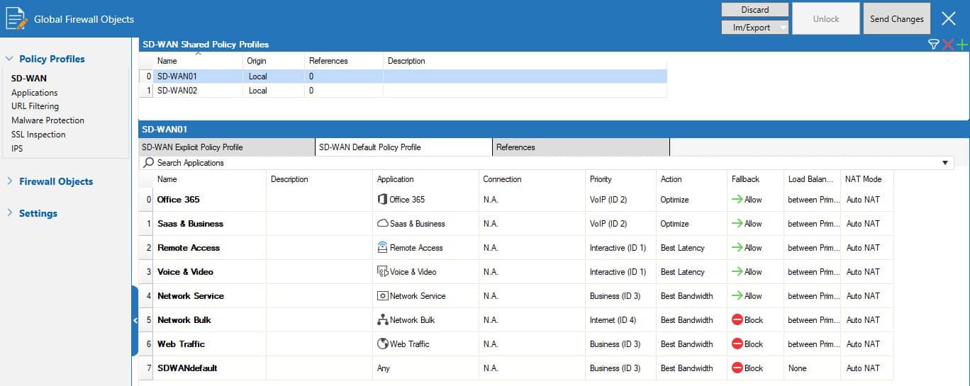 Barracuda CloudGen Firewall policy profiles