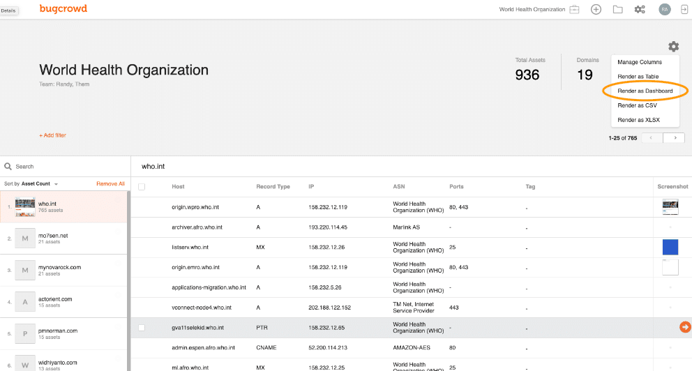 Bugcrowd Asset Inventory