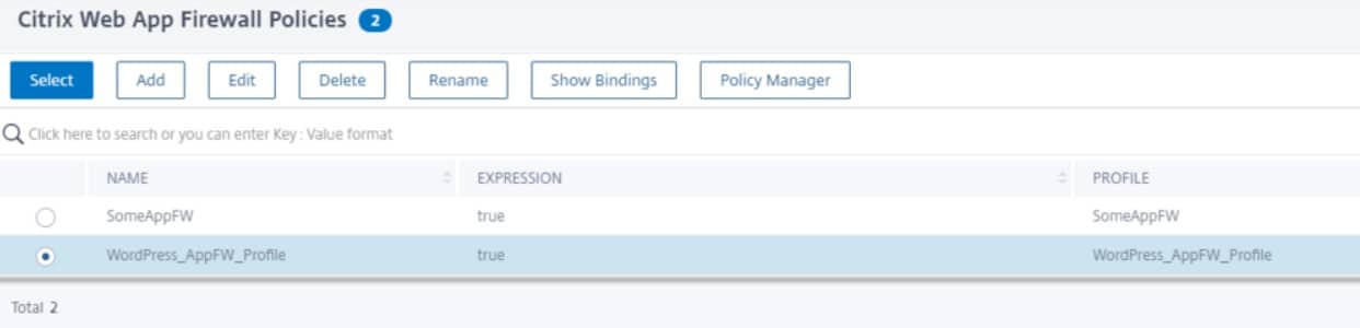 Citrix web app firewall