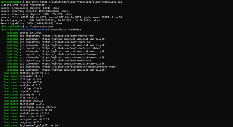 Cloud Hypervisor Setup