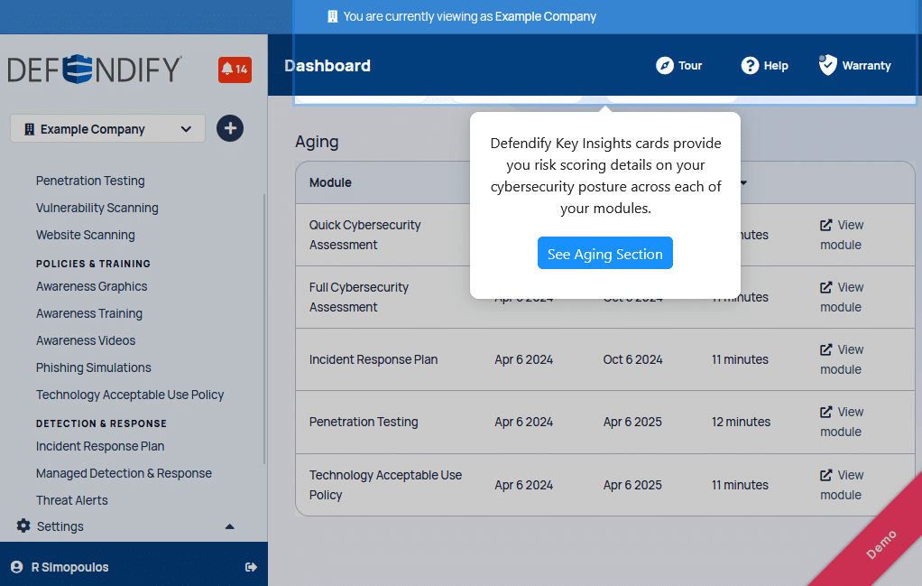 Defendify Cybersecurity Platform