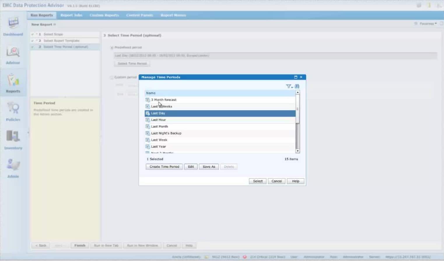 Dell data protection advisor