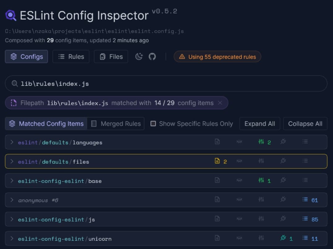 Eslint javascript debugger
