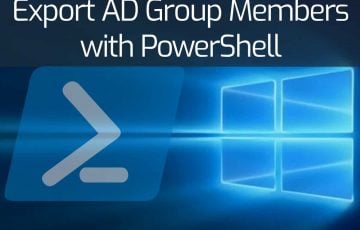 Export AD Group Members with PowerShell