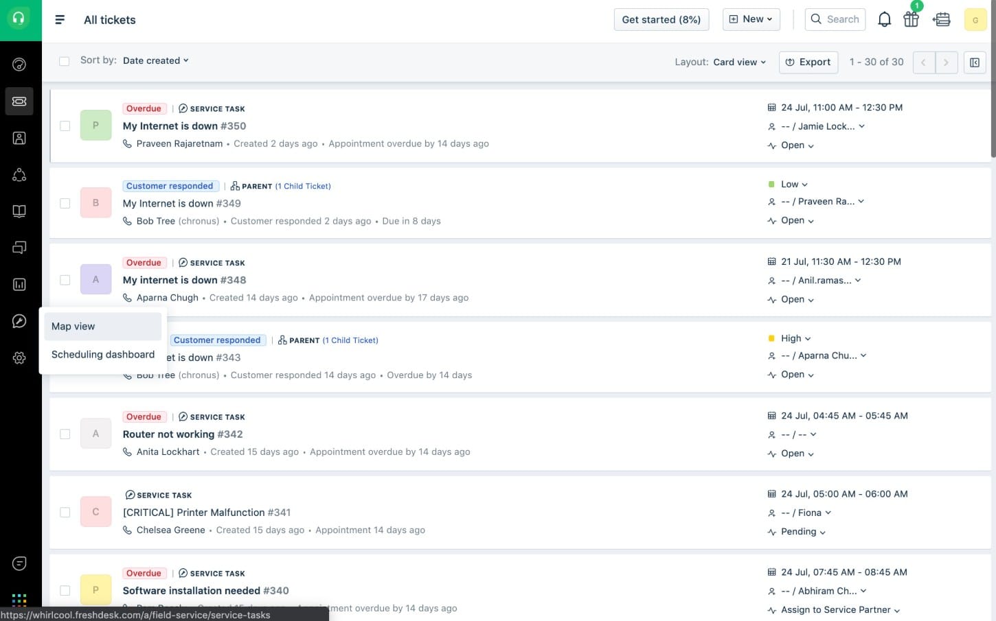 Freshdesk tickets
