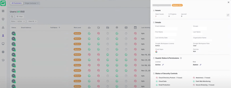 Guardz Dashboard