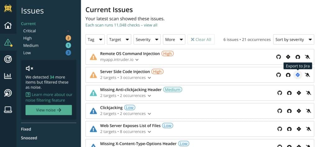 Intruder - Current Issues Screenshot