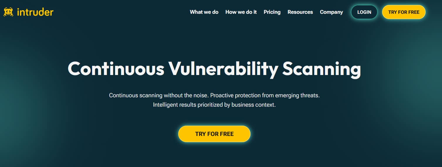 Intruder Systems Continuous Vulnerability Scanning