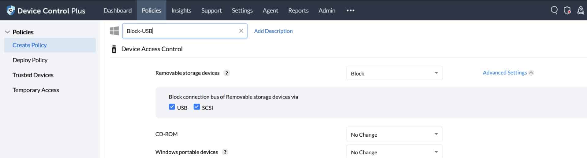 ManageEngine Device Control Plus Lock USB Ports