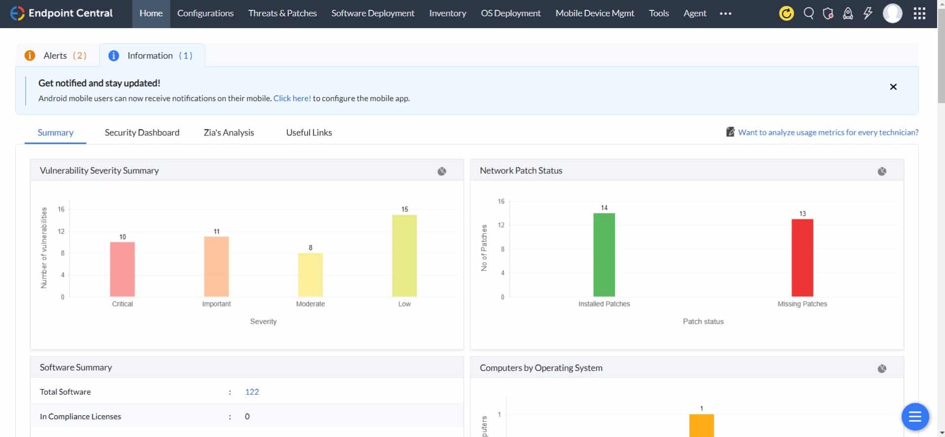 ManageEngine Endpoint Central network device