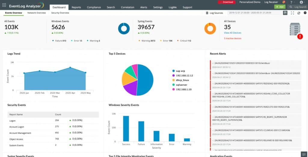 ManageEngine EventLog Analyzer