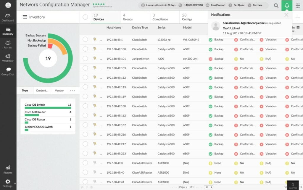 ManageEngine Network Configuration Manager