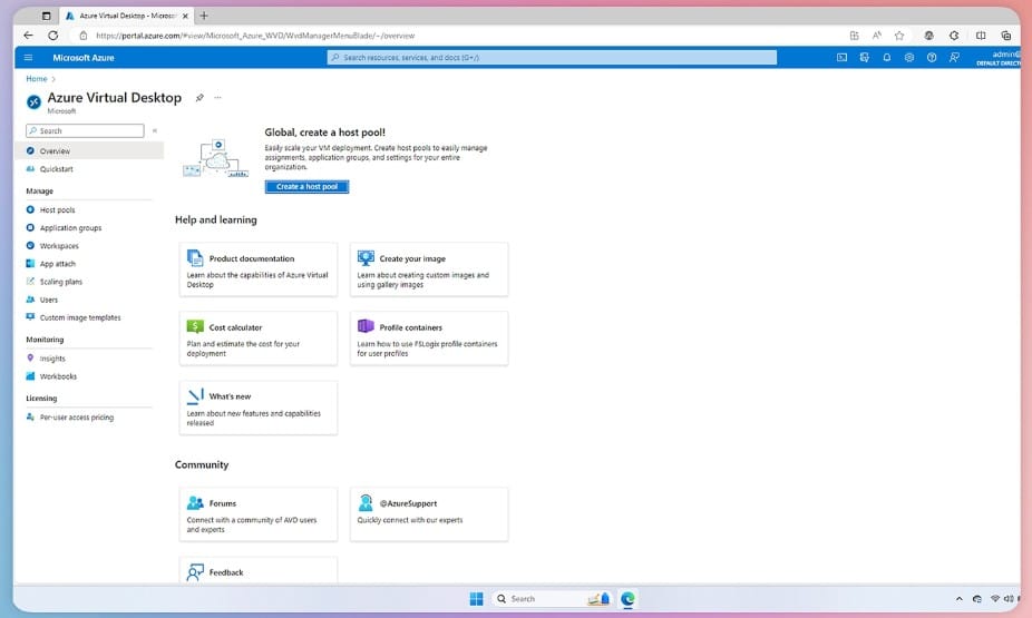 Microsoft Azure Virtual Desktop