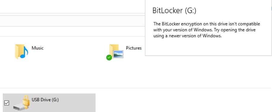 Microsoft Bitlocker Screenshot