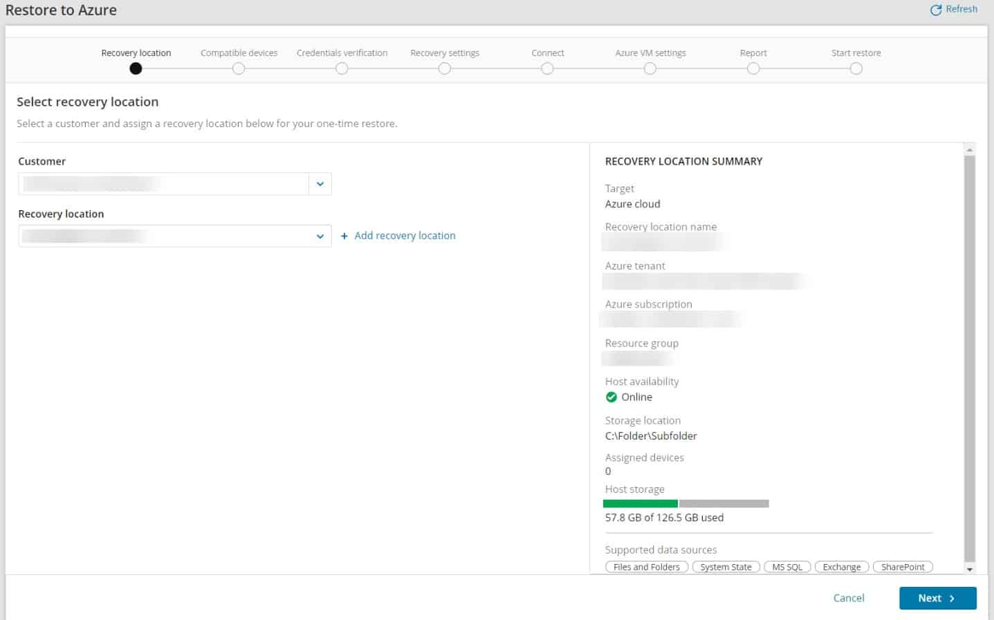 N-able cove data protection backup and restore