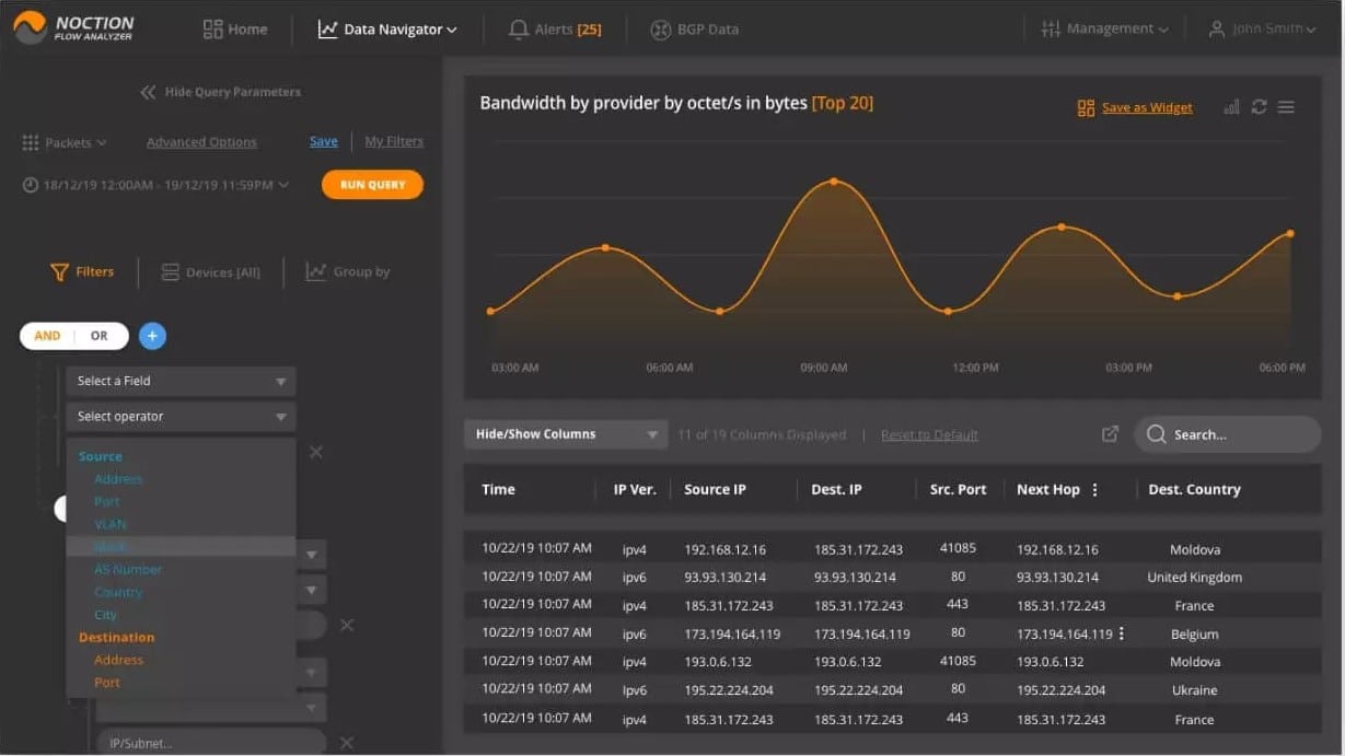 Noction Flow Analyzer