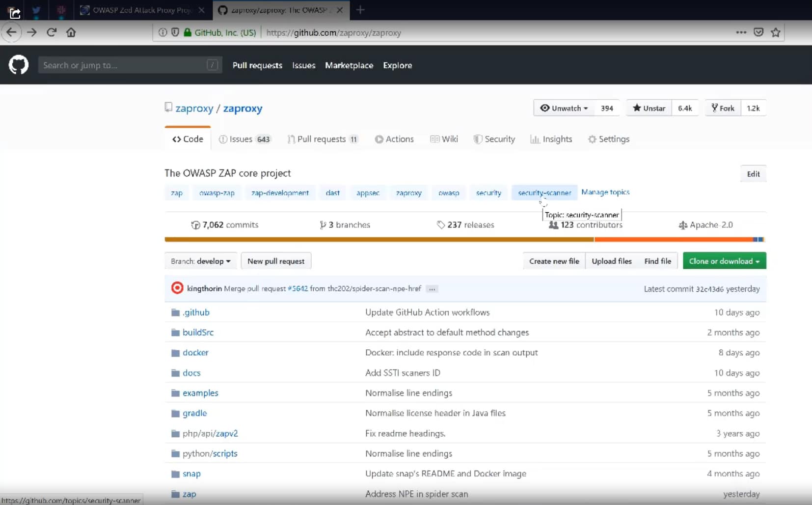 OWASP Zed Attack Proxy
