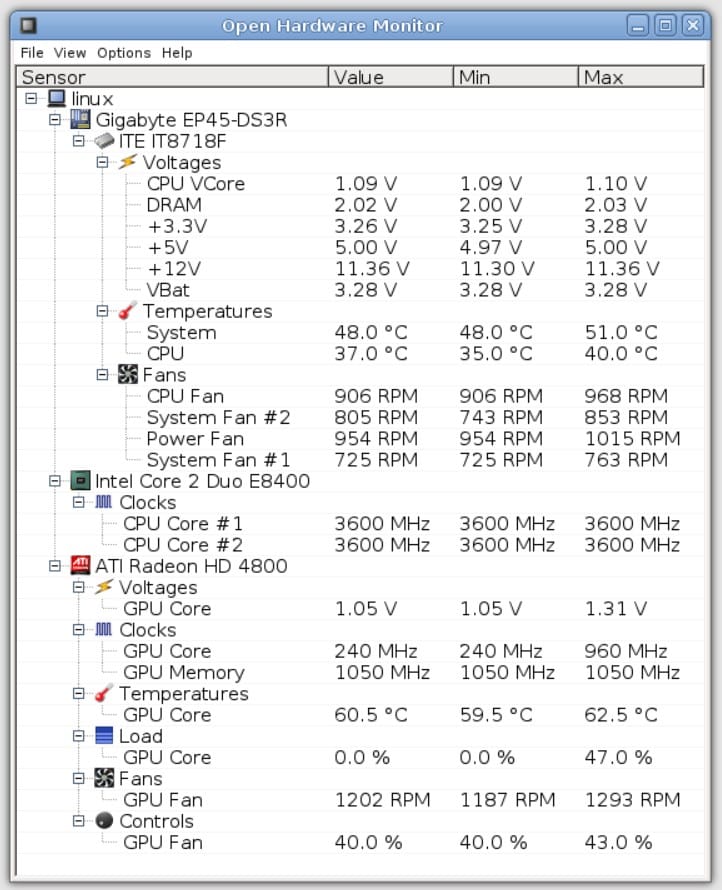 Openhardwaremonitor cpu temperature