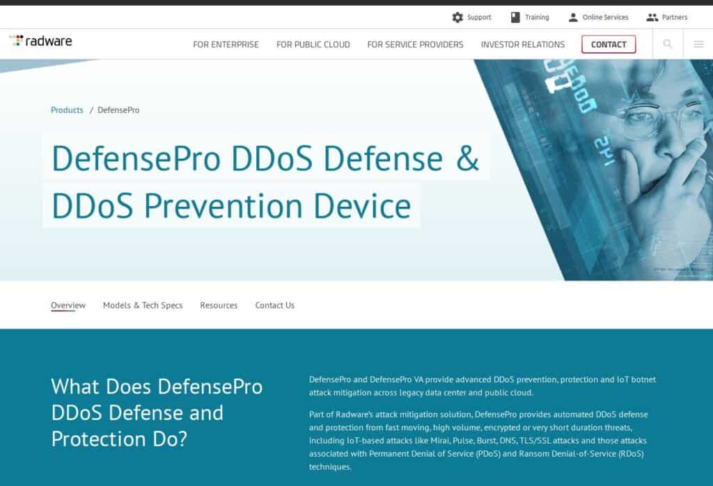 Radware DefensePro DDoS Defense