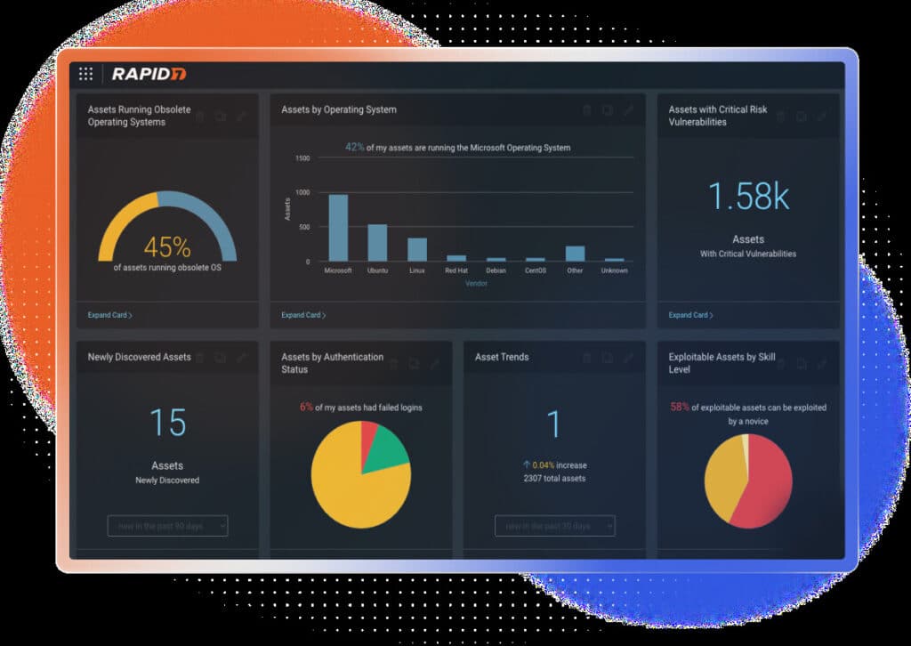 Rapid7 InsightVM dashboard