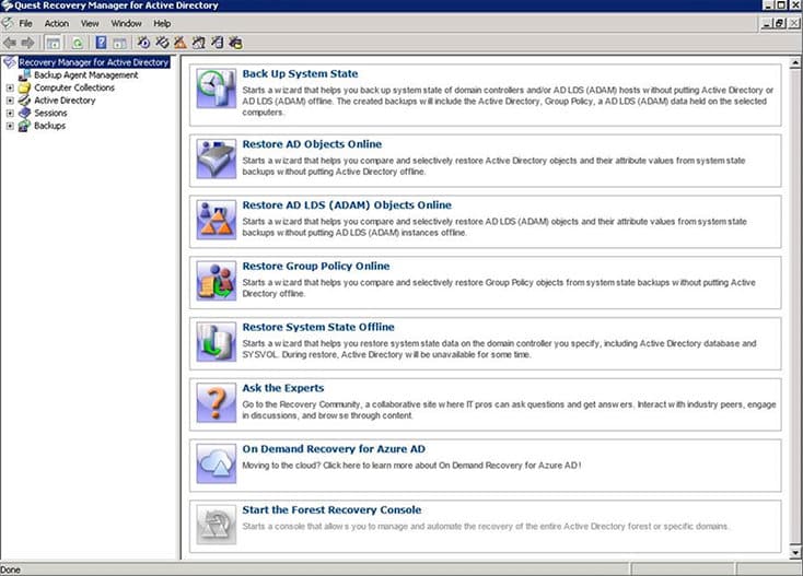 Recovery Manager for Active Directory