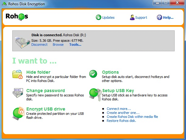 Rohos Disk encryption