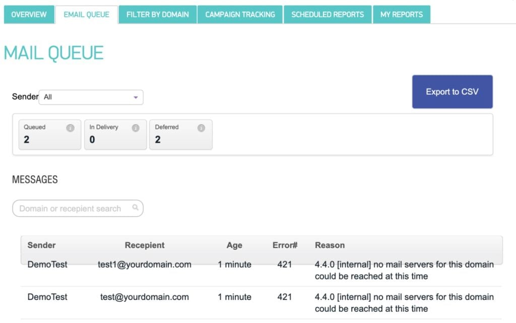 SMTP.com Email Queue
