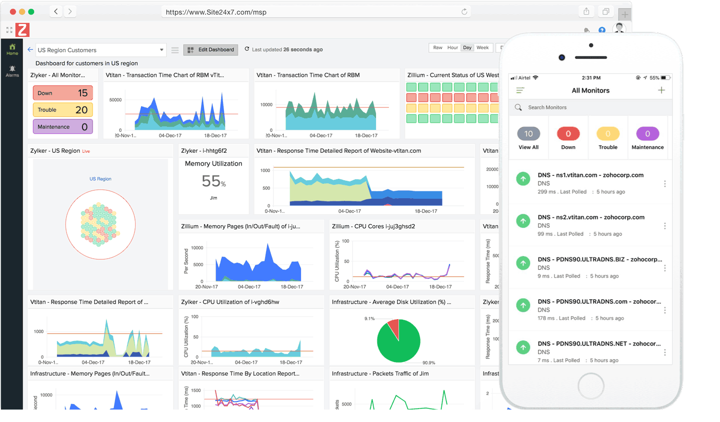 Site24x7 Remote Monitoring and Management (RMM)