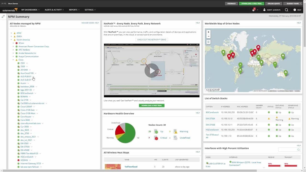SolarWinds Engineer's Toolset