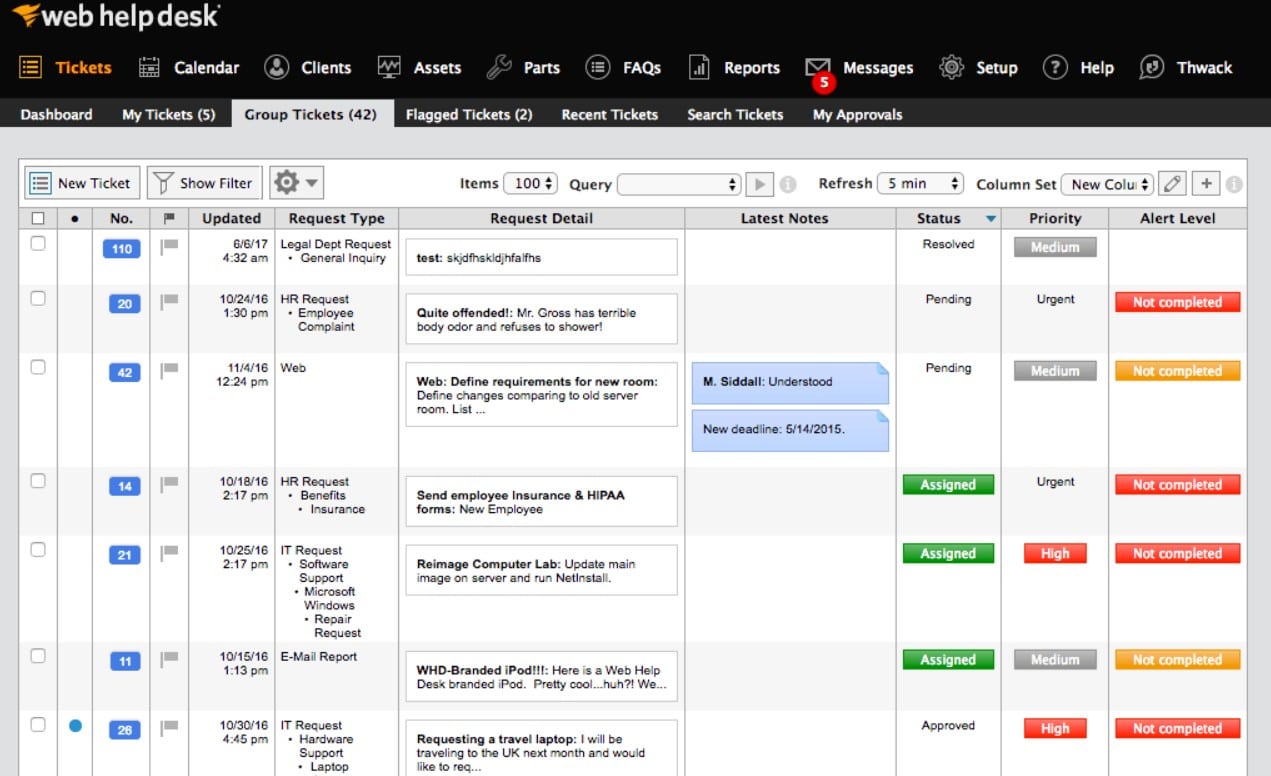 Solarwinds Web Help Desk