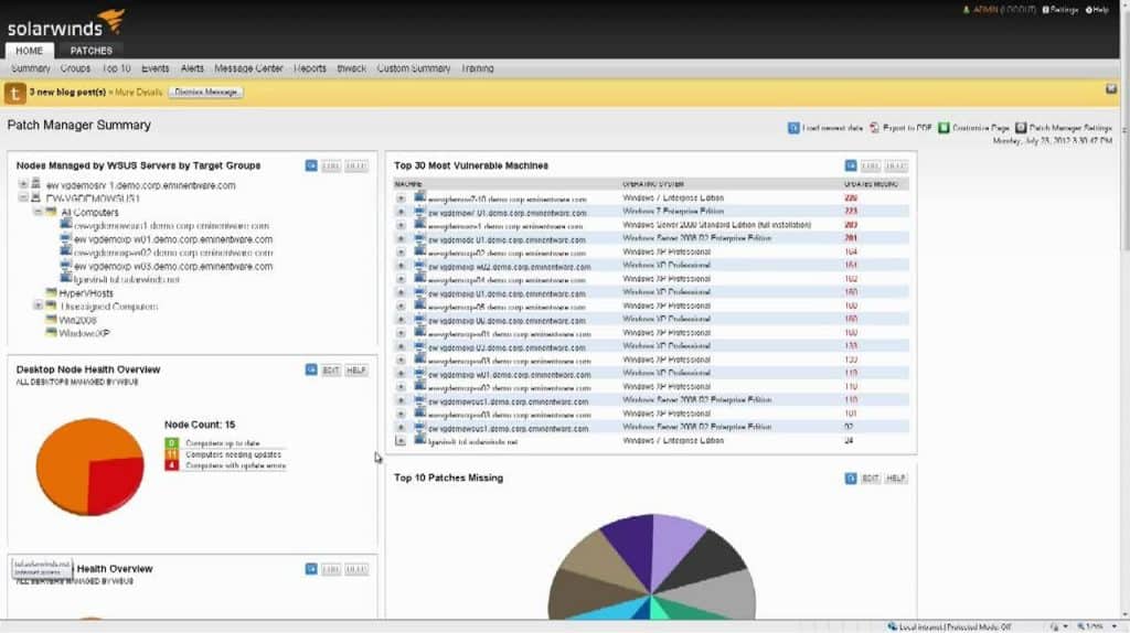 Solarwinds Patch Manager