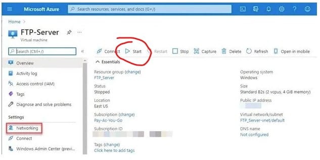 Start FTP Server