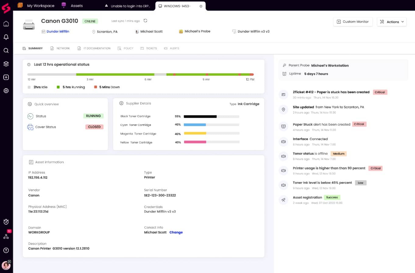 Superops RMM screenshot