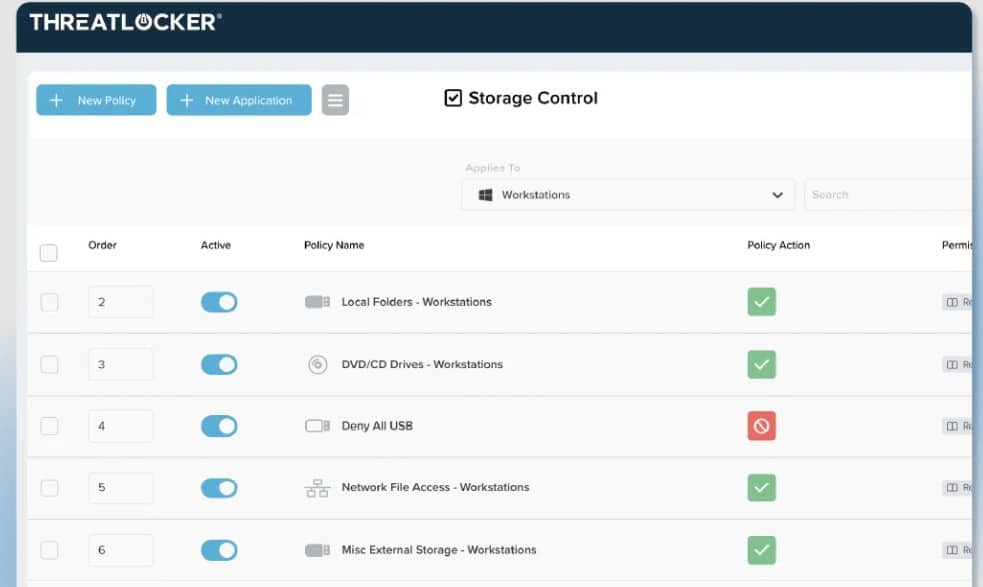 Threat Locker port blocking