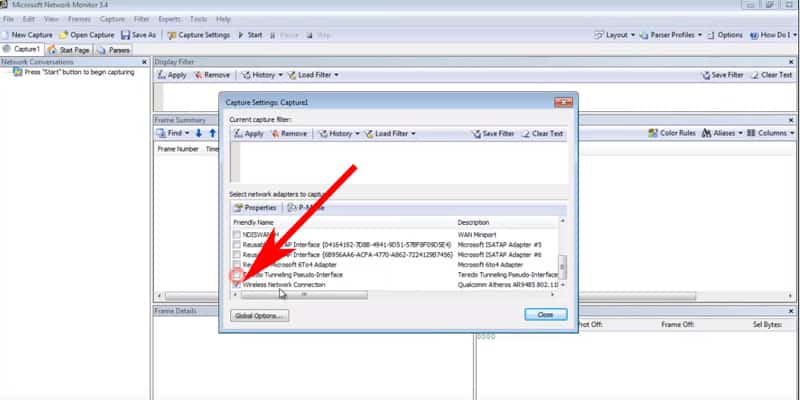 Uncheck all network interfaces that you Dont want to monitor on the server
