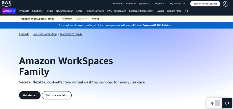 Amazon WorkSpaces