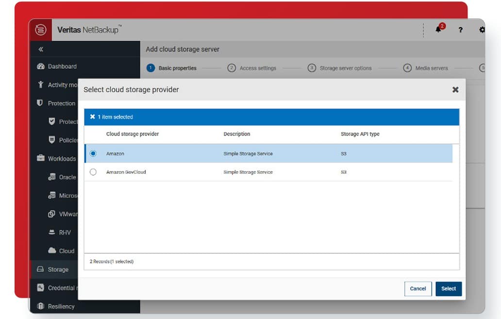 Veritas Netbackup AWS
