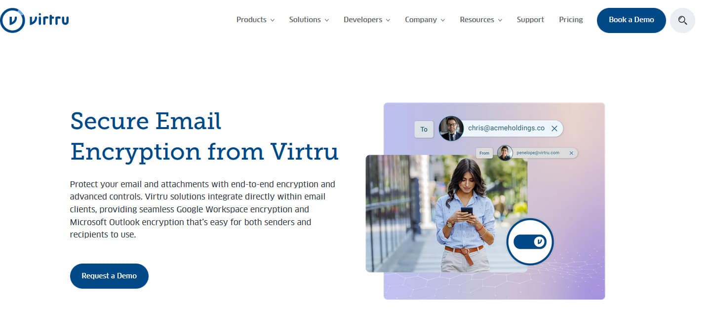 Virtru Website