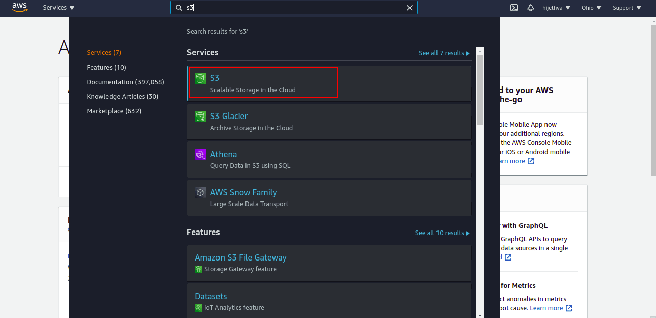 access aws s3
