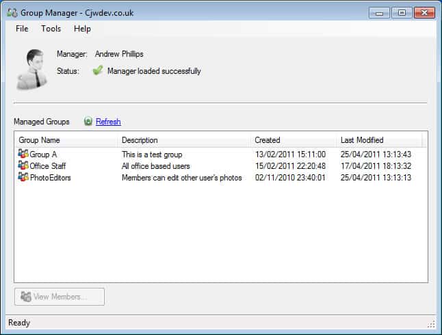 ad-group manager configure