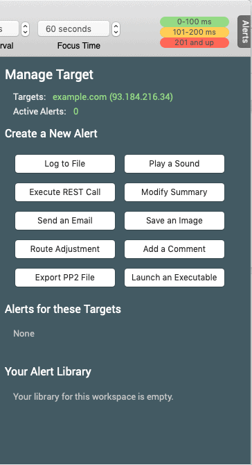 pingplotter alerts