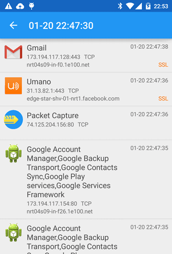 android packet sniffer