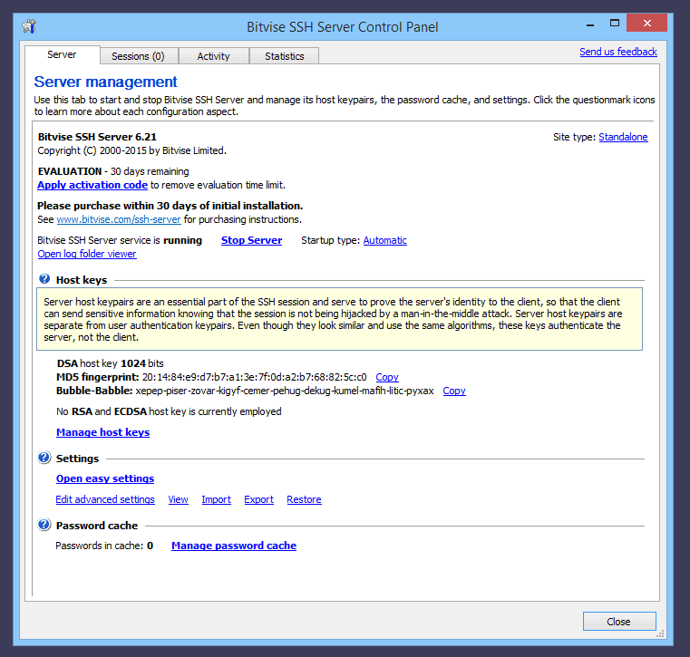 bitvise sftp server