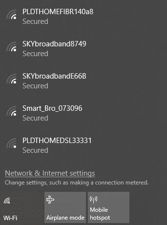 check wifi name password